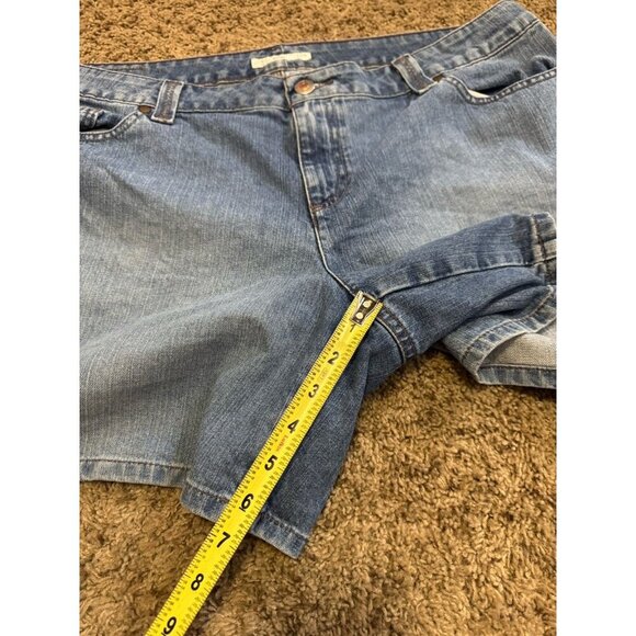 TOMMY HILFIGER Vintage Jean Denim Shorts 2000’s Y2k Beach Casual Vacation Sz 20 - Picture 12 of 12